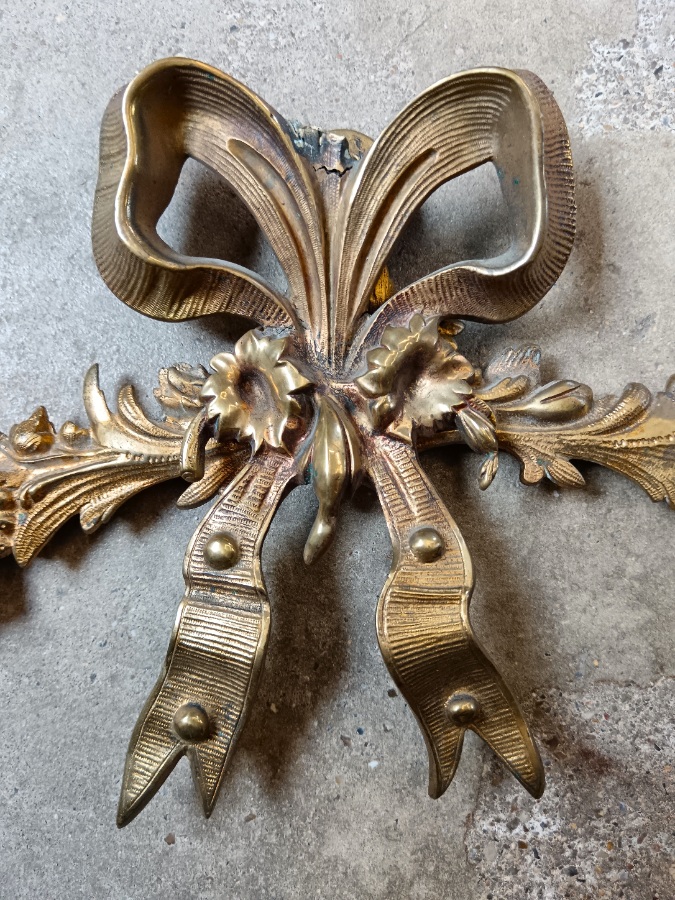 Fine Antique French Louis XVI Gilt Bronze Oval Wall Mirror, c.1880(5).jpg